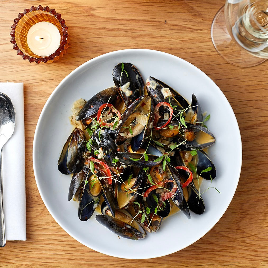 Cobanero Beer Butter Mussels