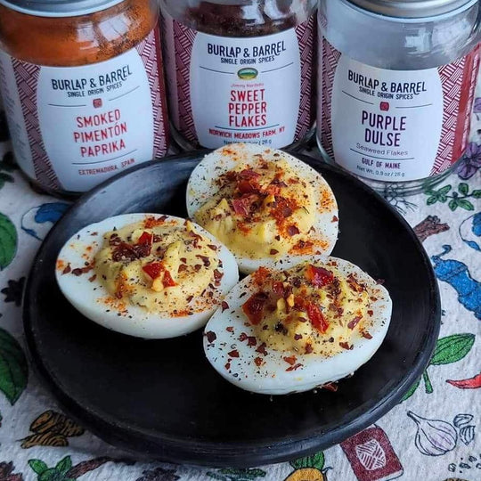 Dulse Deviled Eggs