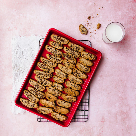 Mini Chocolate Chip & Cinnamon Biscotti