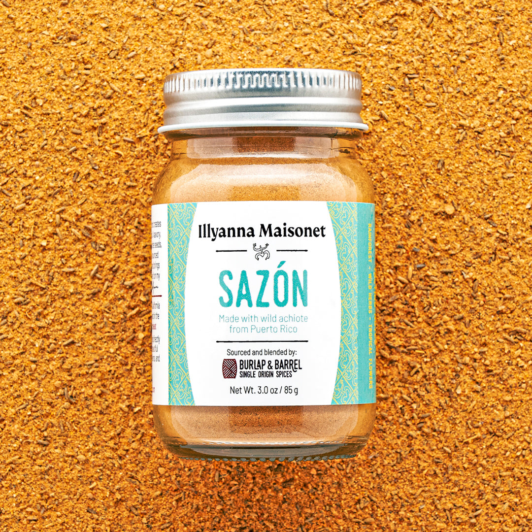 Sazon Seasoning, All Natural, 3oz, Set of 6 Glass Jars